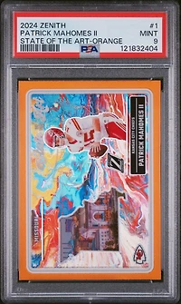 2024 Panini Zenith State Of The Art 1 Patrick Mahomes Ii Orange PSA 9