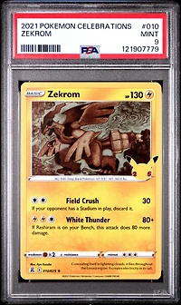 2021 Pokemon Celebrations 010 Zekrom PSA 9