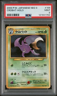2000 Pokemon Japanese Neo 3 169 Crobat-holo PSA
