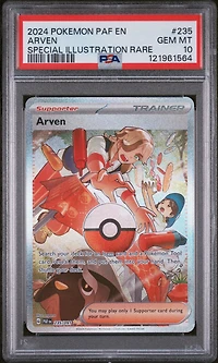 2024 Pokemon Paf En-paldean Fates 235 Arven Special Illustration Rare PSA 10