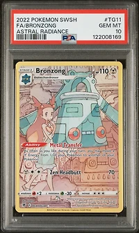 2022 Pokemon Sword & Shield Astral Radiance Tg11 Full Art/bronzong PSA