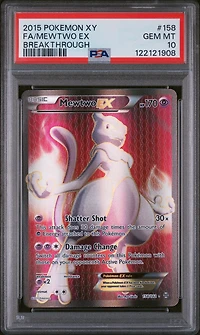 2015 Pokemon Xy Breakthrough Full Art/mewtwo Ex PSA