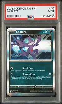 2023 Pokemon Pal En-paldea Evolved 136 Sableye PSA 9