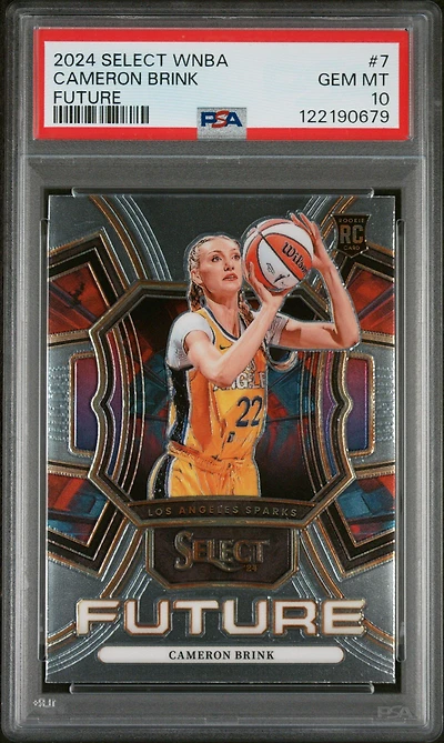 2024 Panini Select Wnba Select Future 7 Cameron Brink PSA 10