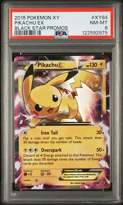 2015 Pokemon Xy Black Star Promos Xy84 Pikachu Ex PSA