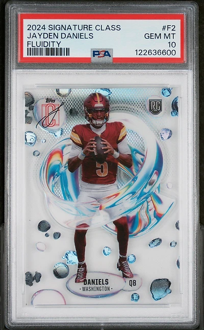 2024 Topps Signature Class Fluidity F2 Jayden Daniels PSA 10