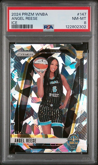 2024 Panini Prizm Wnba 147 Angel Reese Ice PSA 8