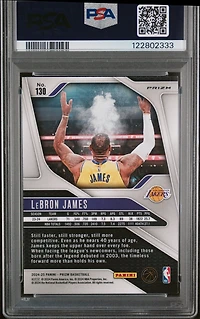 2024 Panini Prizm 130 Lebron James Pink Ice PSA 9