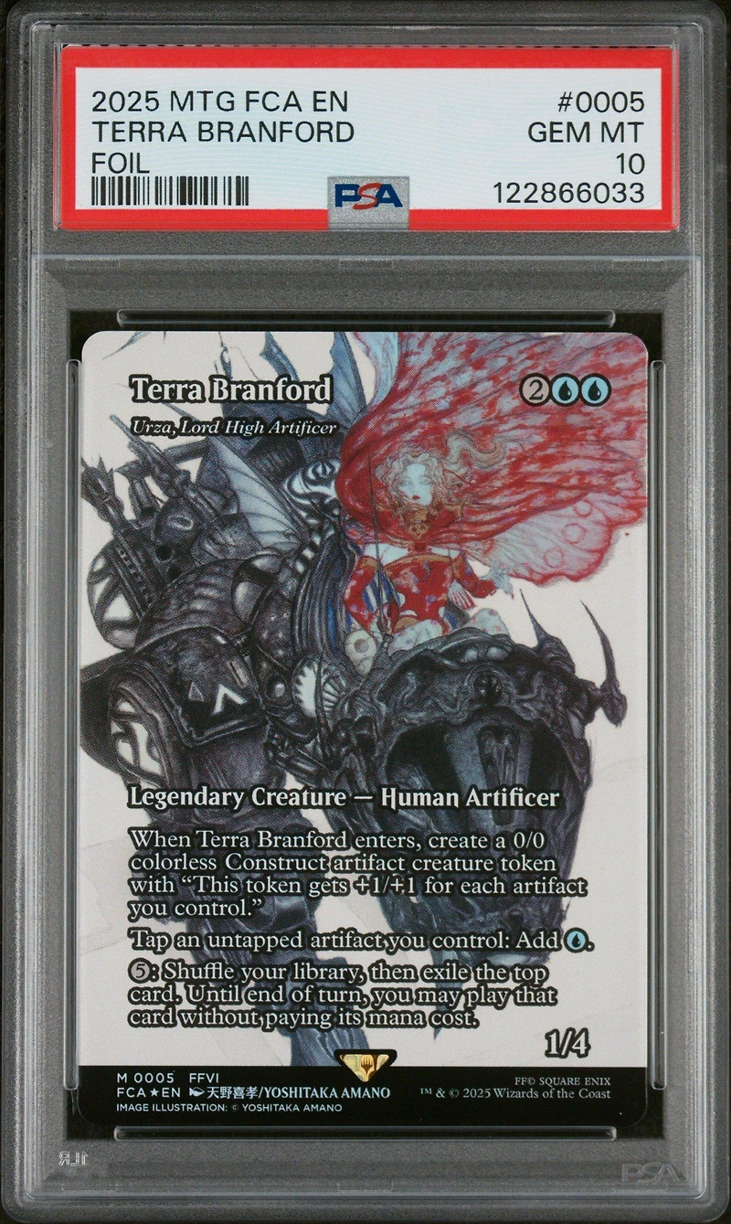 2025 Magic The Gathering Final Fantasy: Through The Ages 0005 Terra Branford Foil PSA 10