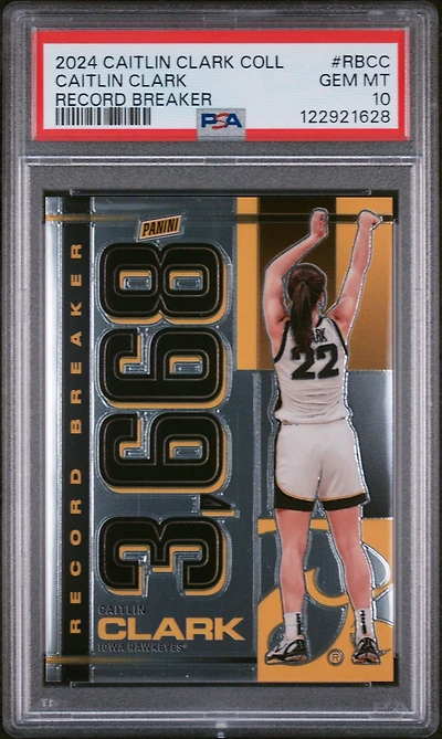 2024 Panini Caitlin Clark Collection Record Breaker Rbcc Caitlin Clark PSA 10