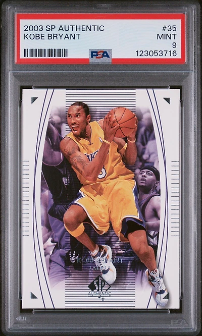 Sp Authentic Kobe Bryant PSA 9