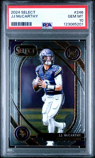 2024 Panini Select 246 Jj Mccarthy PSA 10