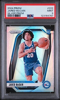 2024 Panini Prizm 222 Jared Mccain Silver Prizm PSA 9