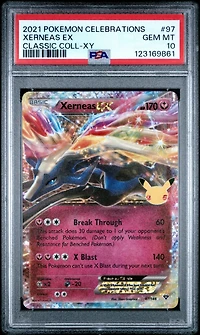 2021 Pokemon Celebrations Classic Collection 97 Xerneas Ex PSA 10