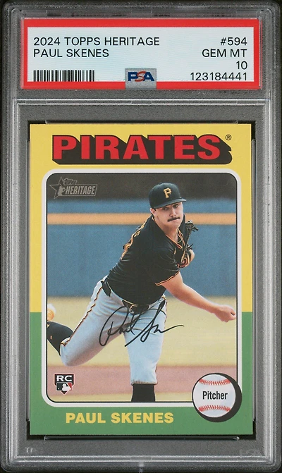 2024 Topps Heritage 594 Paul Skenes PSA 10