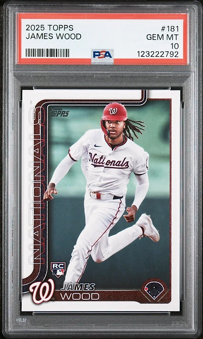 2025 Topps 181 James Wood PSA 10