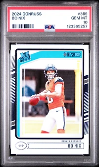 2024 Panini Donruss 369 Bo Nix PSA 10