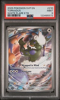 2025 Pokemon Svp En-sv Black Star Promo 210 Tornadus White Flare Elite Trainer Box PSA