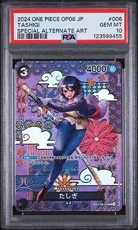 2024 One Piece Japanese Op08-two Legends 006 Tashigi Special Alternate Art PSA 10