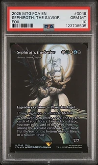 2025 Magic The Gathering Final Fantasy: Through The Ages 0049 Sephiroth, The Savior Foil PSA 10