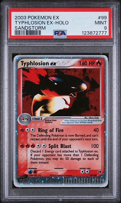 2003 Pokemon Ex Sandstorm 99 Typhlosion Ex-holo PSA