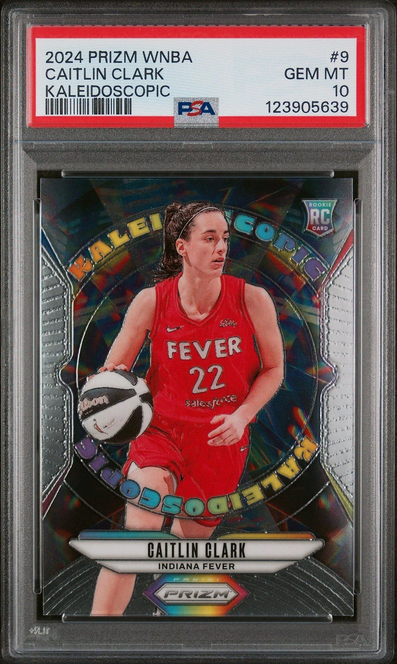 2024 Panini Prizm Wnba Kaleidoscopic 9 Caitlin Clark PSA 10