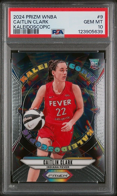 2024 Panini Prizm Wnba Kaleidoscopic 9 Caitlin Clark PSA 10