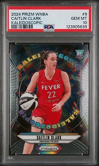 2024 Panini Prizm Wnba Kaleidoscopic 9 Caitlin Clark PSA 10