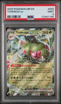 2025 Pokemon Dri En-destined Rivals 003 Yanmega Ex PSA 9