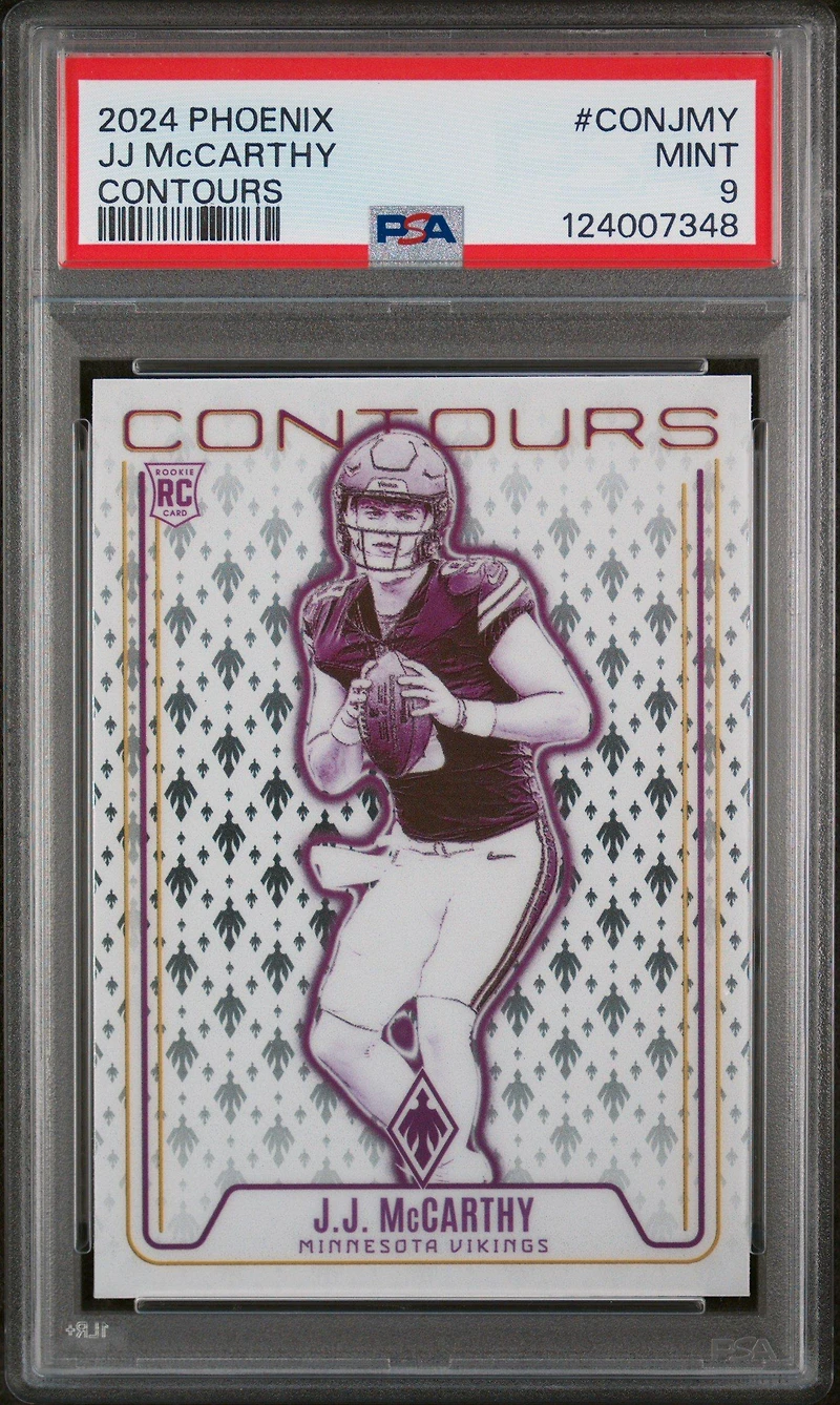 2024 Panini Phoenix Contours Conjmy Jj Mccarthy PSA 9