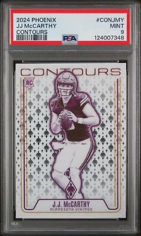 2024 Panini Phoenix Contours Conjmy Jj Mccarthy PSA 9