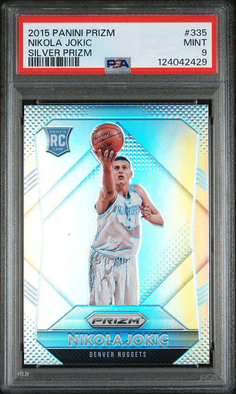2015 Panini Prizm 335 Nikola Jokic Silver Prizm PSA 9