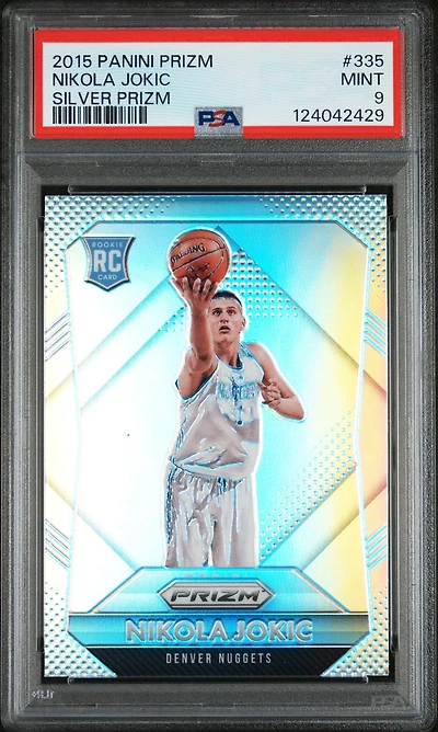 2015 Panini Prizm 335 Nikola Jokic Silver Prizm PSA 9