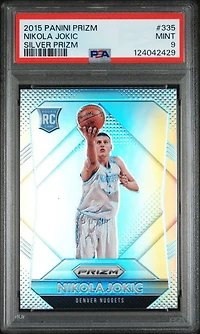2015 Panini Prizm 335 Nikola Jokic Silver Prizm PSA 9