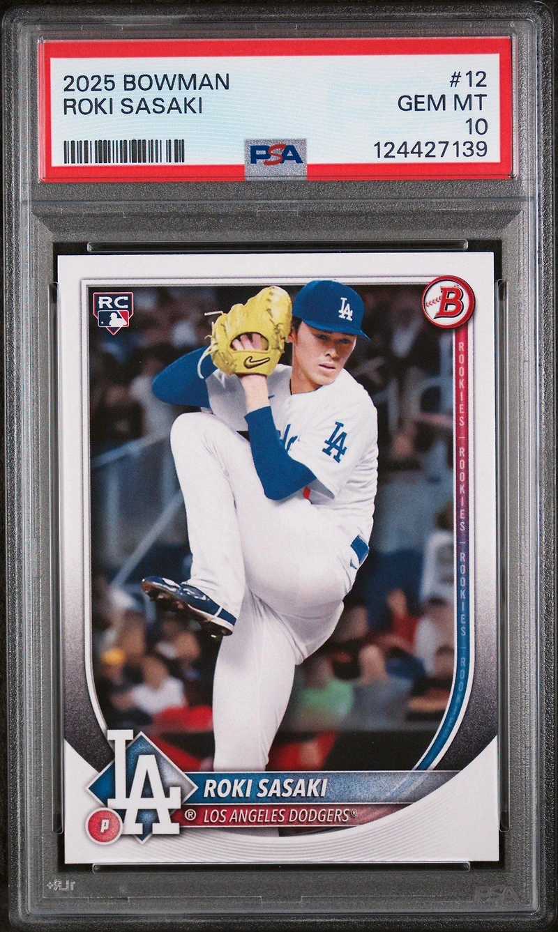 2025 Bowman 12 Roki Sasaki PSA 10