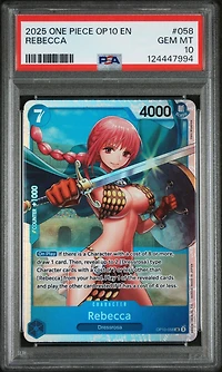 2025 One Piece Op10-royal Blood 058 Rebecca PSA 10
