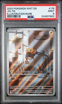 2025 Pokemon Wht En-white Flare 116 Joltik Illustration Rare PSA
