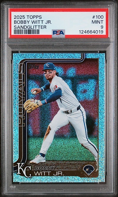 2025 Topps 100 Bobby Witt Jr. Sandglitter PSA 9