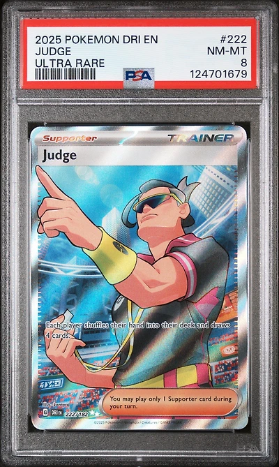 2025 Pokemon Dri En-destined Rivals 222 Judge Ultra Rare PSA