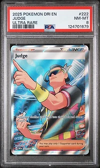 2025 Pokemon Dri En-destined Rivals 222 Judge Ultra Rare PSA