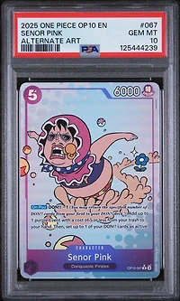 2025 One Piece Op10-royal Blood 067 Senor Pink Alternate Art PSA 10