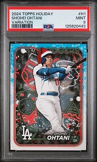 2024 Topps Holiday H1 Shohei Ohtani Variation PSA 9