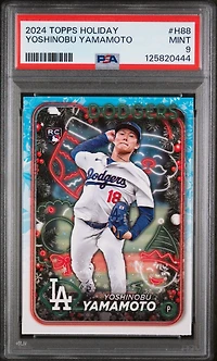 2024 Topps Holiday H88 Yoshinobu Yamamoto PSA 9