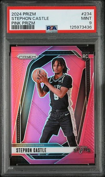 2024 Panini Prizm 234 Stephon Castle Pink Prizm PSA 9