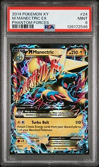 2014 Pokemon Xy Phantom Forces 24 M Manectric Ex PSA 9
