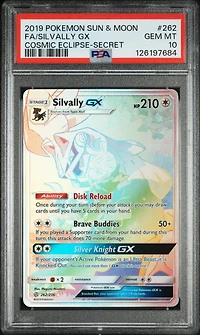 2019 Pokemon Sun & Moon Cosmic Eclipse 262 Full Art/silvally Gx Secret PSA 10