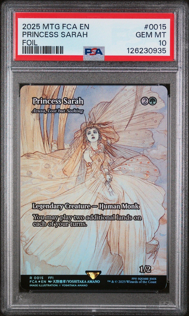 2025 Magic The Gathering Final Fantasy: Through The Ages 0015 Princess Sarah Foil PSA 10