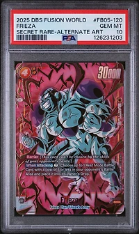 2025 Dragon Ball Super Card Game Fusion World New Adventure Fb05-120 Frieza Secret Rare-alternate Art PSA 10