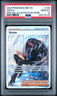 2023 Pokemon Obf En-obsidian Flames 226 Geeta Special Illustration Rare PSA 10