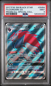2017 Pokemon Sm Black Star Promo Sm84 Full Art/zoroark Gx Shining Legends Special Collection PSA